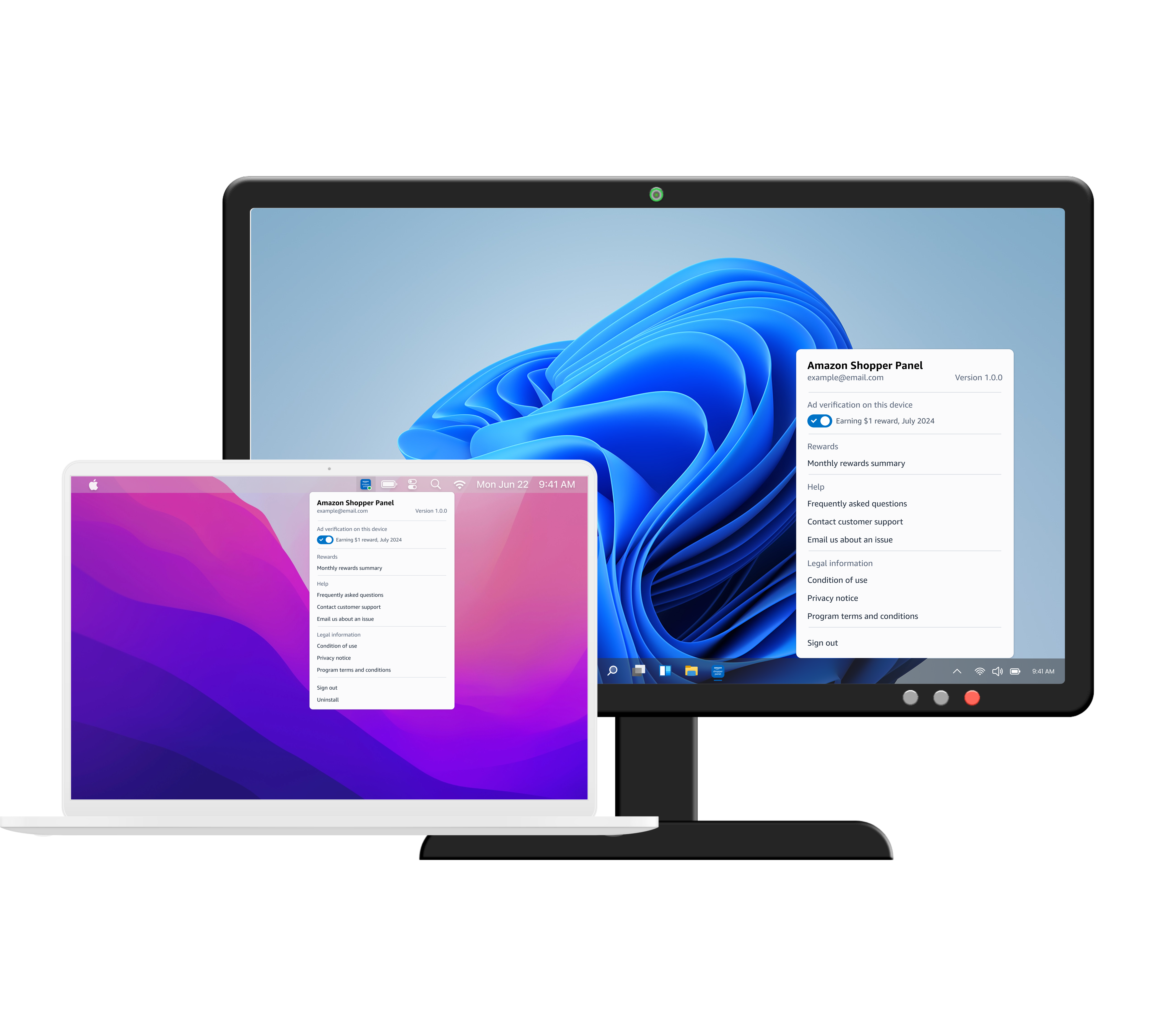Screenshot of Shopper Panel app